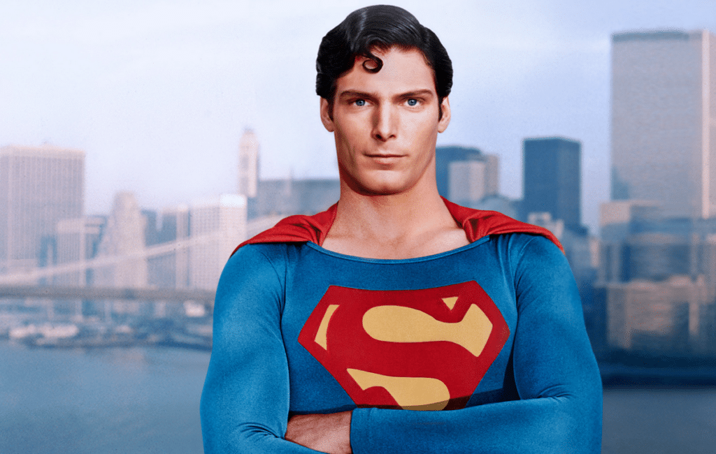 Christopher Reeve in superman costume