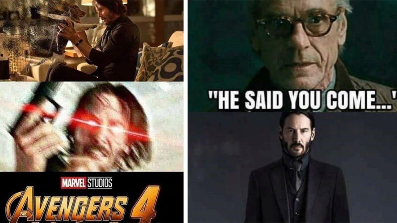Hicetnunc-Neumann: 23 Meme De John Wick Vs Thanos.