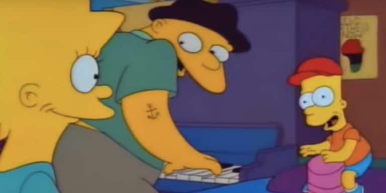 Screenshot from the 1991 ‘Simpsons’ episode ‘Stark Raving Dad,’ which featured the voice of Michael Jackson.