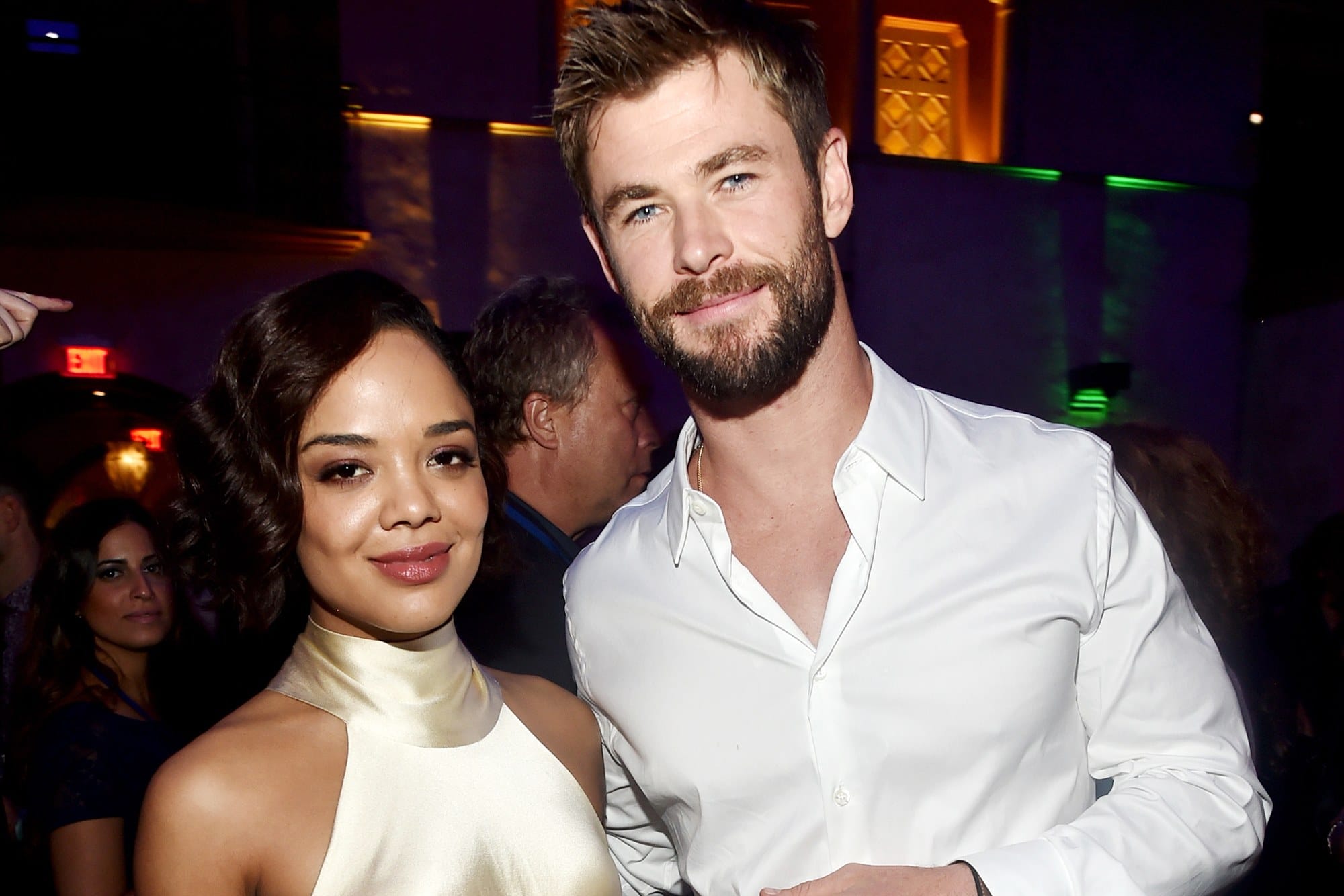 Chris Hemsworth And Tessa Thompson Make A Birthday Video For Robert Downey Jr.