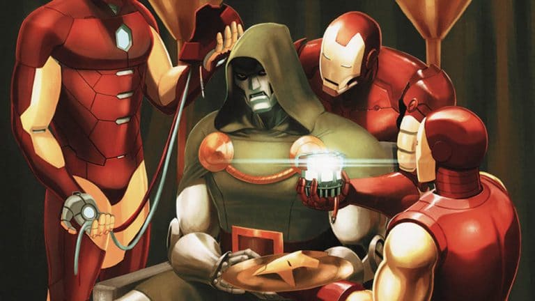 How does Doctor Doom become the Infamous Iron Man?