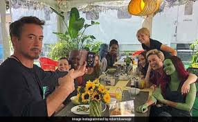Robert Downey Jr's Women of the Marvel Lunch Pictures
