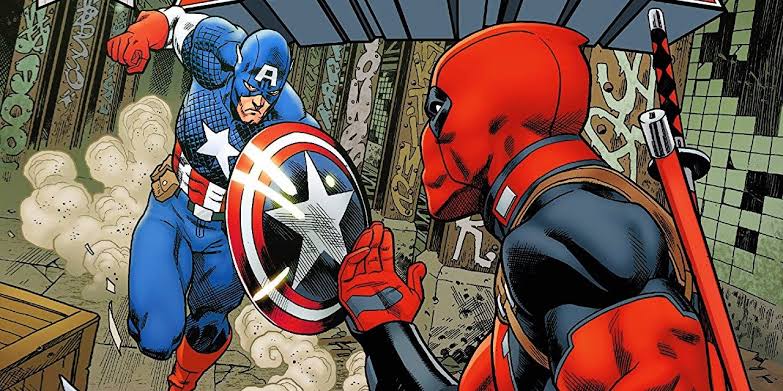The friendship between Deadpool and Captain America didn't last long. Pic courtesy: screenrant.com