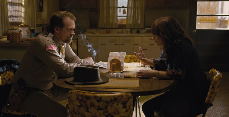 David Harbour and Winona Ryder in Stranger Things