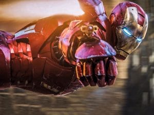 The Iron man’s suit recreated on Halloween