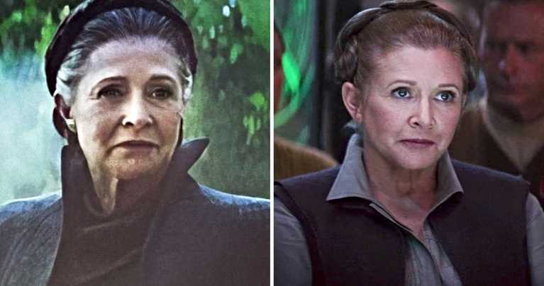 Here's how carrie Fisher's Last Jedi footage will be altered for Rise of Skywalker. Pic courtesy: movieweb.com