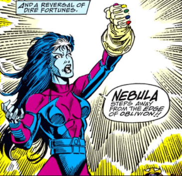Nebula also wields the infinity gauntlet in the comics. Pic courtesy: quora.com