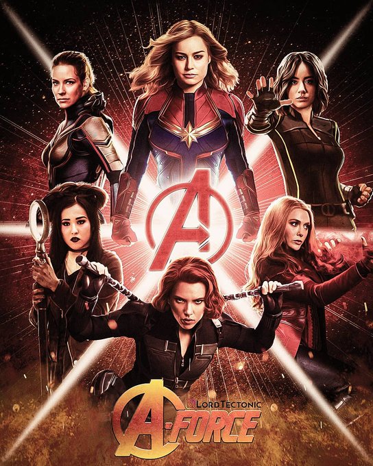 A fan made poster of Marvel's A-Force. Pic courtesy: lordtectonic on twitter