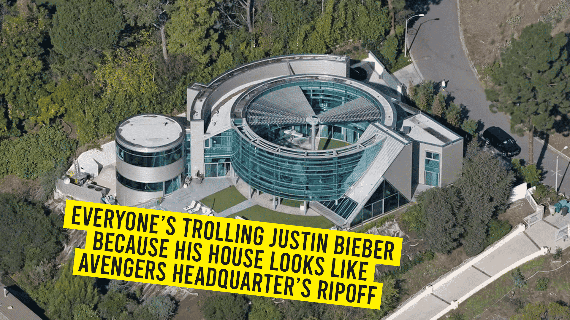 Everyone’s taking a dig at Justin Bieber as His abode Looks Like ‘Sasta’ Avengers Head