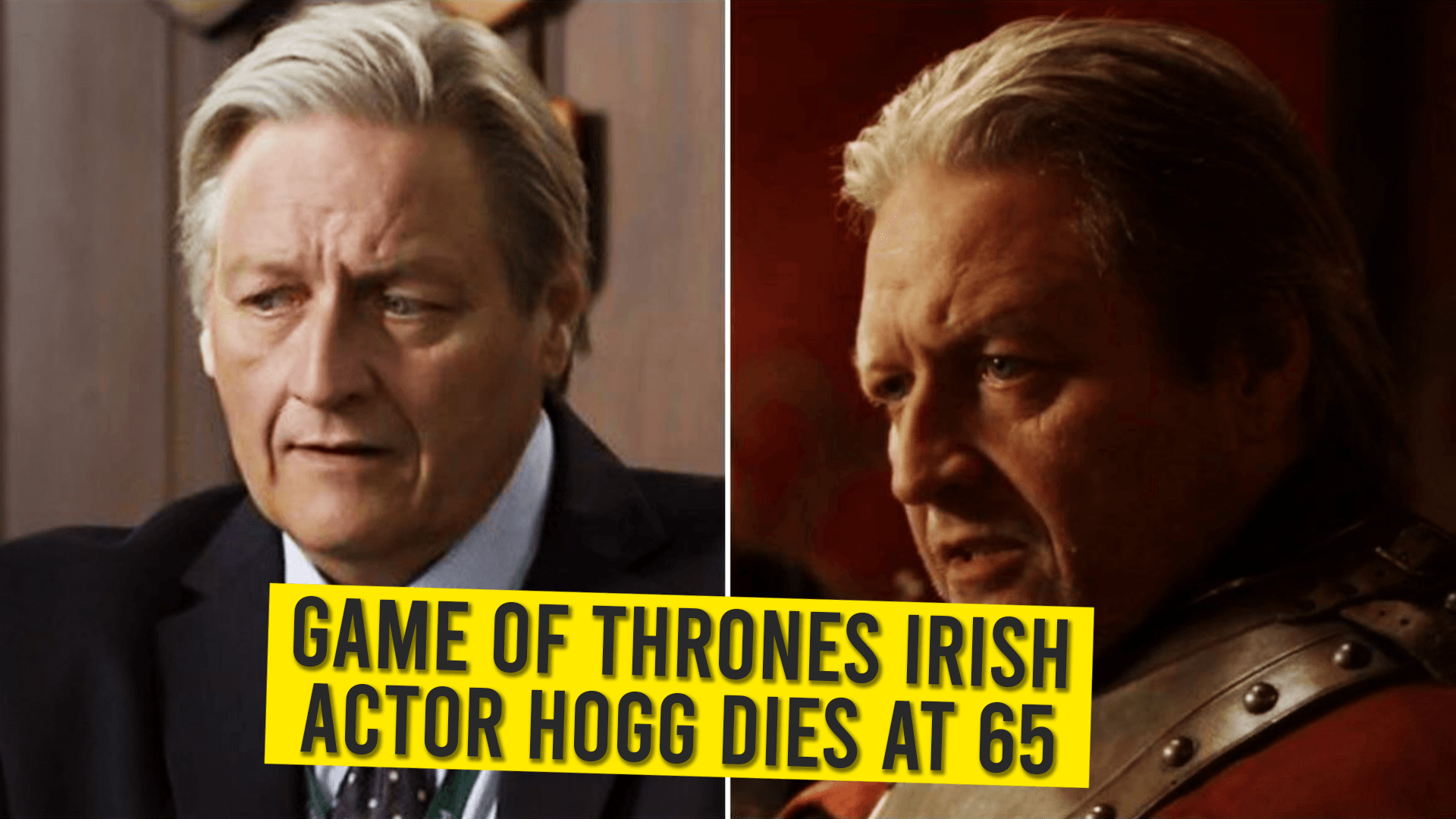 Game Of Thrones Irish Actor Hogg Dies At 65 Animated Times