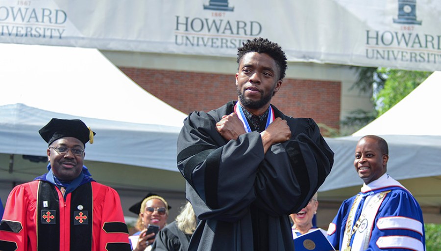 Chadwick Boseman at Howard University