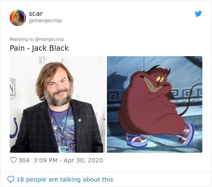 Jack Black and Pain tweet