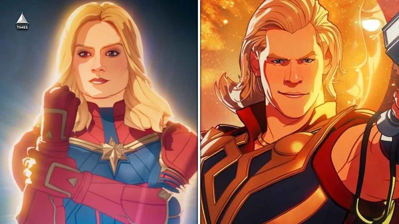 Captain Marvel Overpowers Thor's Enchanted Mjolnir - Animated Times