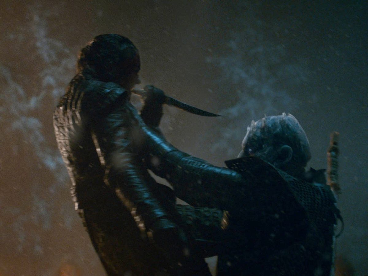 Arya killing The Night King