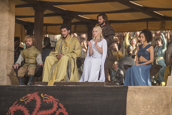 Tyrion With Hizdahr Zo Loraq And Daenerys