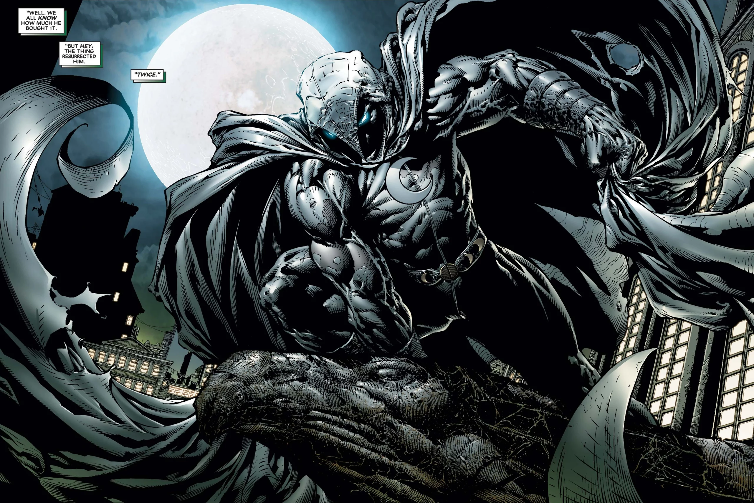 Moon Knight is more skilled than other superheroes