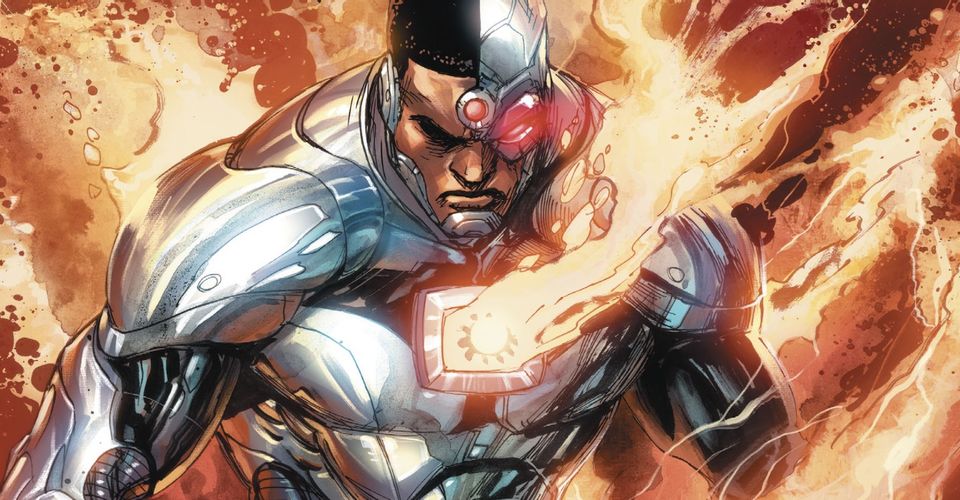 Cyborg and Darkseid in DC Comics