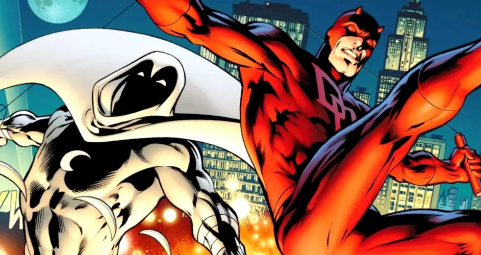 Daredevil and Moon Knight in Marvel Comics