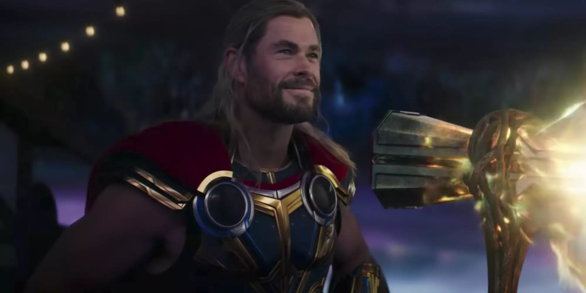 Thor’s blue and gold armor in Thor Love and Thunder trailer