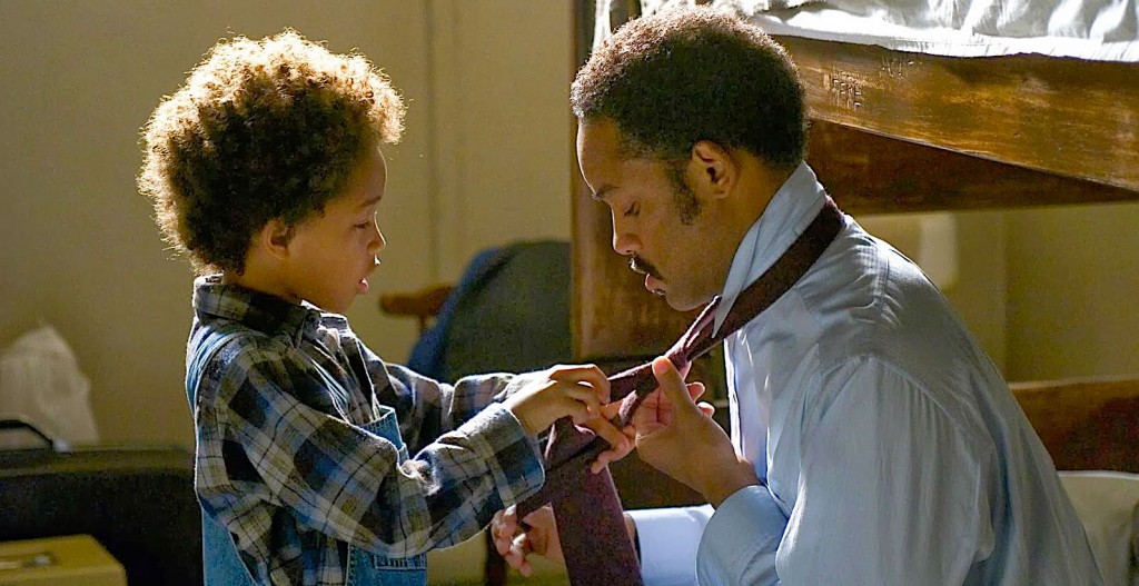 Jaden Smith with Will Smith in Pursuit of Happyness