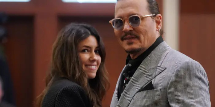 Johnny Depp and his attorney Camille Vasquez 
