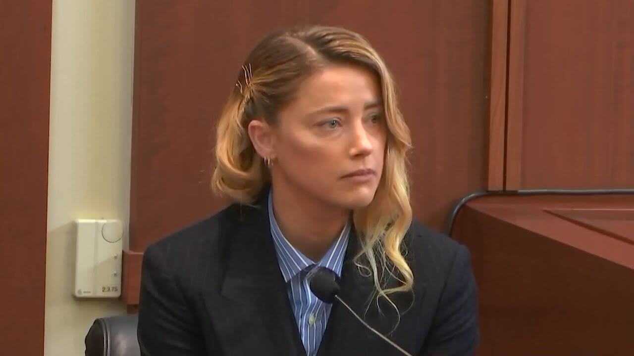 Amber Heard during her trial 