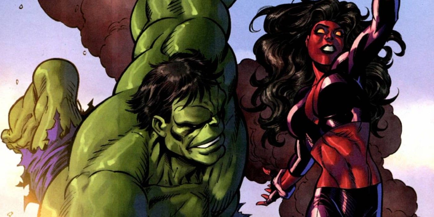 Red Hulk and She-Hulk in Marvel comics