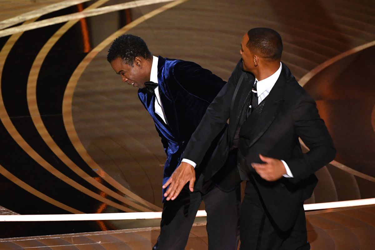 Will Smith hitting Chris Rock in Oscars 2022