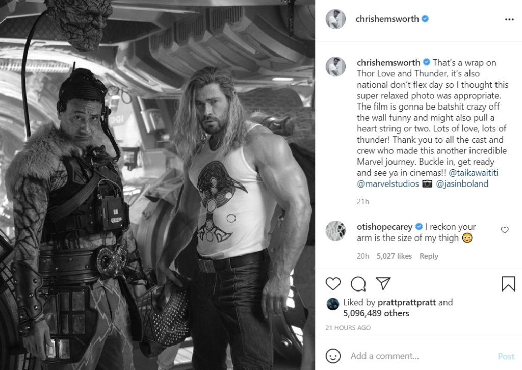 Chris Hemsworth talks about Thor 4 after finishing filming