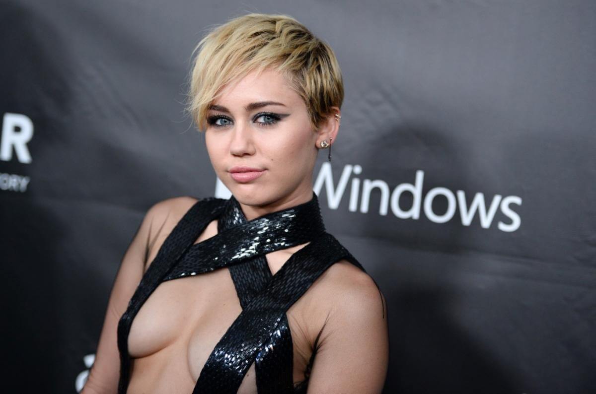 Miley Cyrus at amfAR 2014