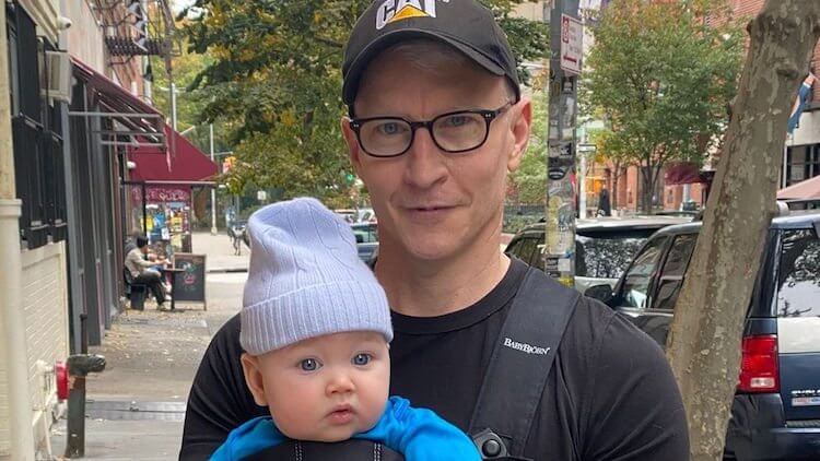 Anderson Cooper with his son