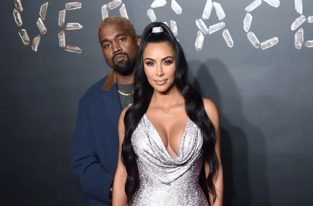 Kanye West and Kim Kardashian