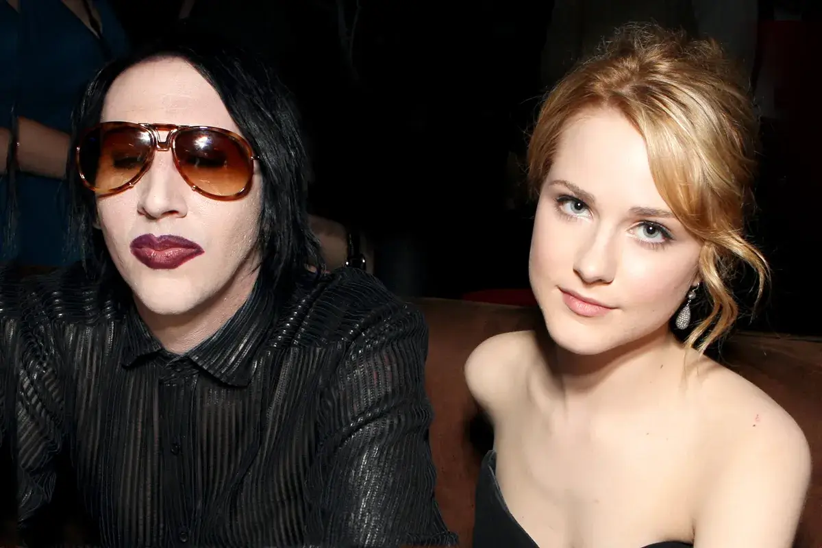 Rachel Evans Wood and Marilyn Manson 