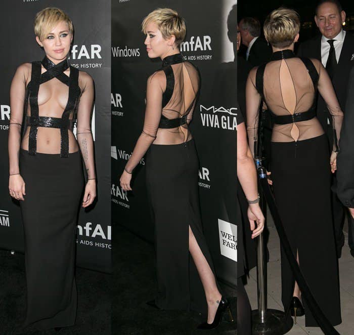 Miley Cyrus in Tom Ford's outfit