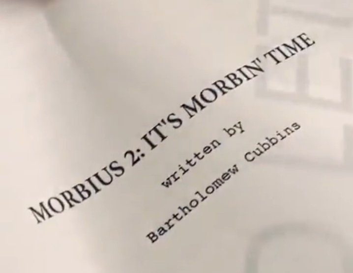 Morbius 2 Script