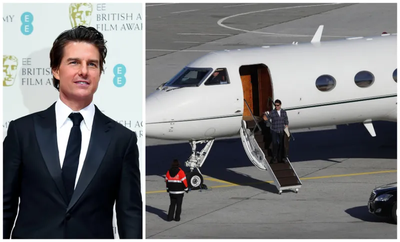 Tom Cruise and his private jet