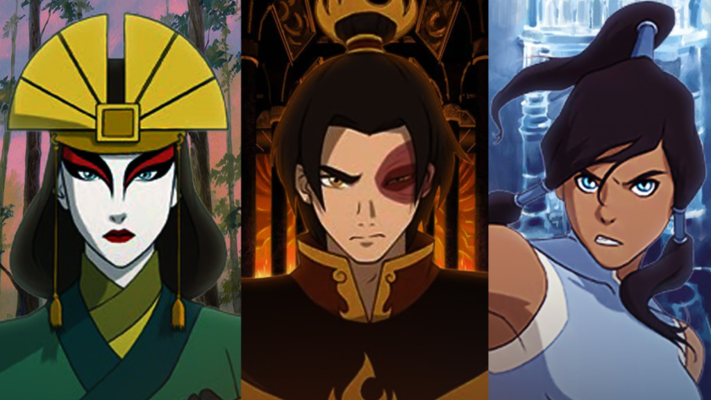 Avatar Korra along with Zuko and Avatar Kyoshi