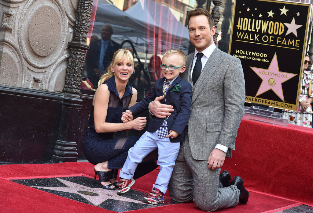 Chris Pratt and Anna Faris with their son, Jack Pratt