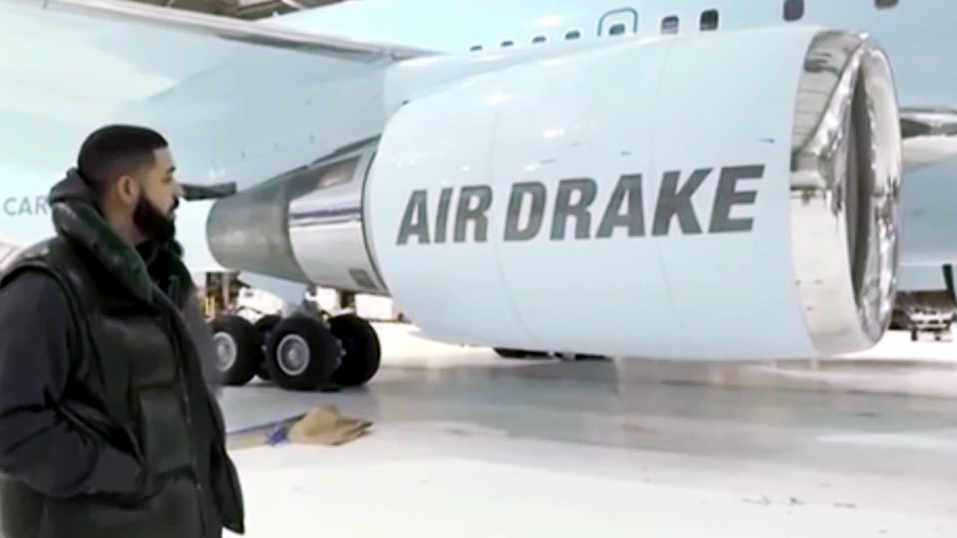 Air Drake. Drake's private jet.