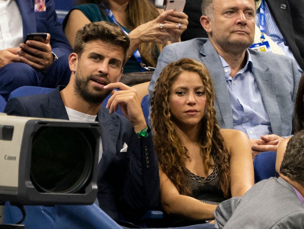 Shakira and Gerard Pique at a NBA game