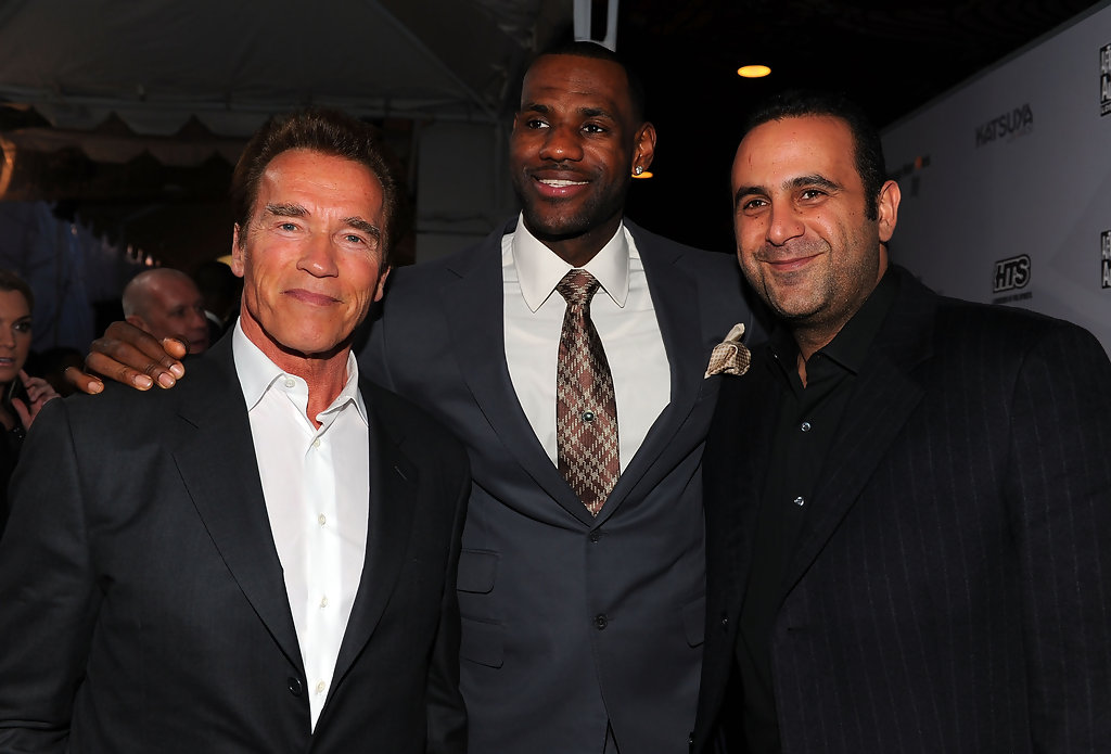 Arnold Schwarzenegger, LeBron James and Sam Nazarian Hoops Heroes Salute VIP after party at Katsuya