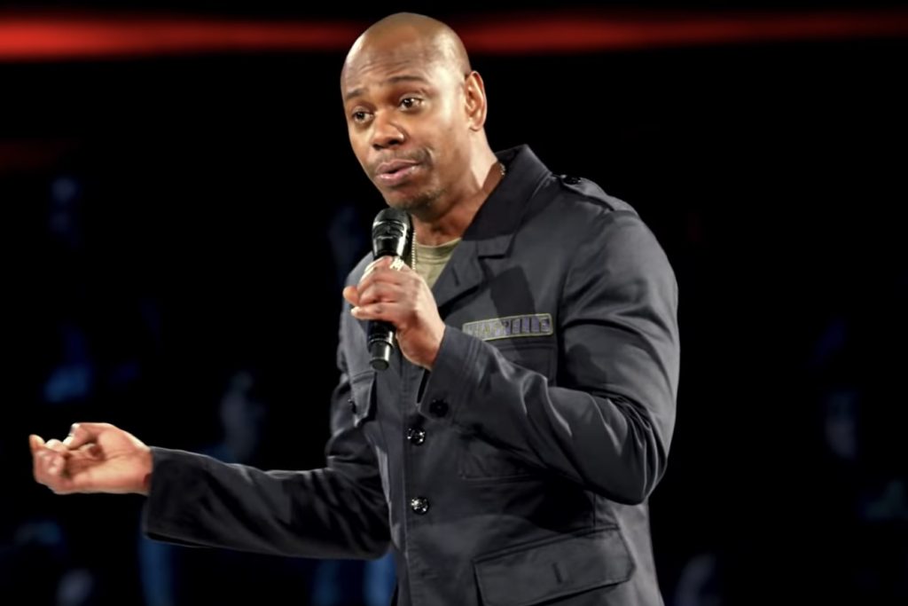 Dave Chapelle performing.