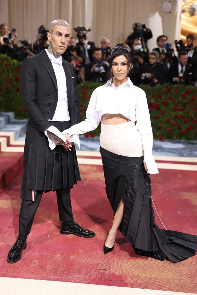 Kourtney Kardashian and Travis Barker at The Met Gala