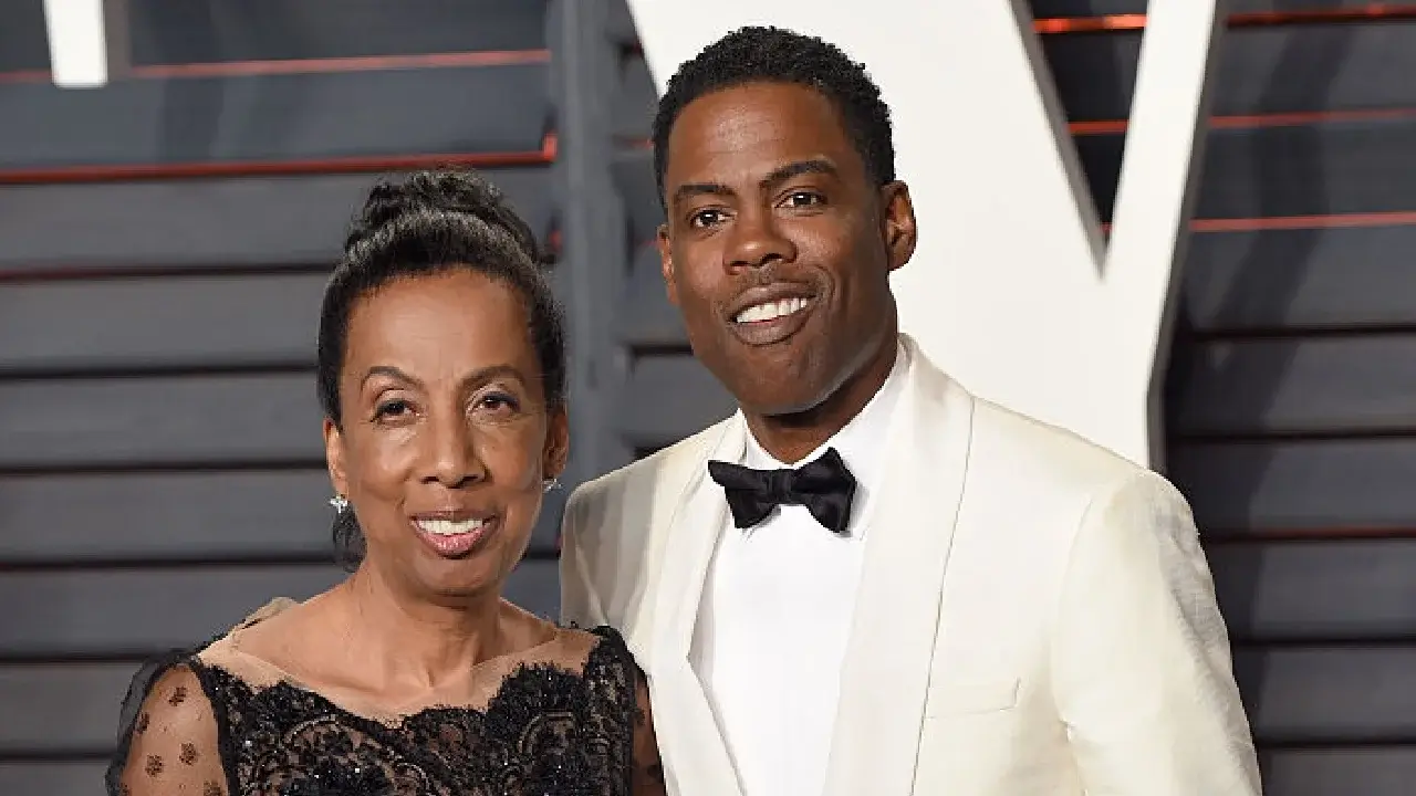 Chris Rock and his mother