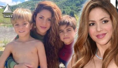 Shakira with her kids