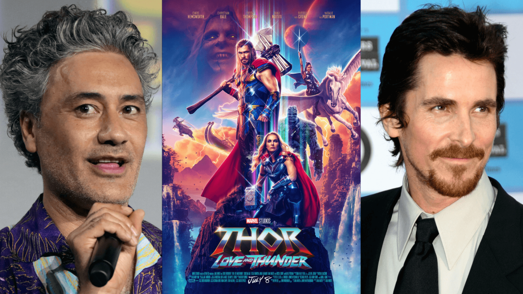 Christian Bale and Taika Waititi in Thor 4