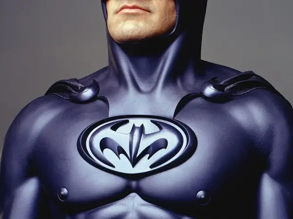 The famous "nipple" Batman costume