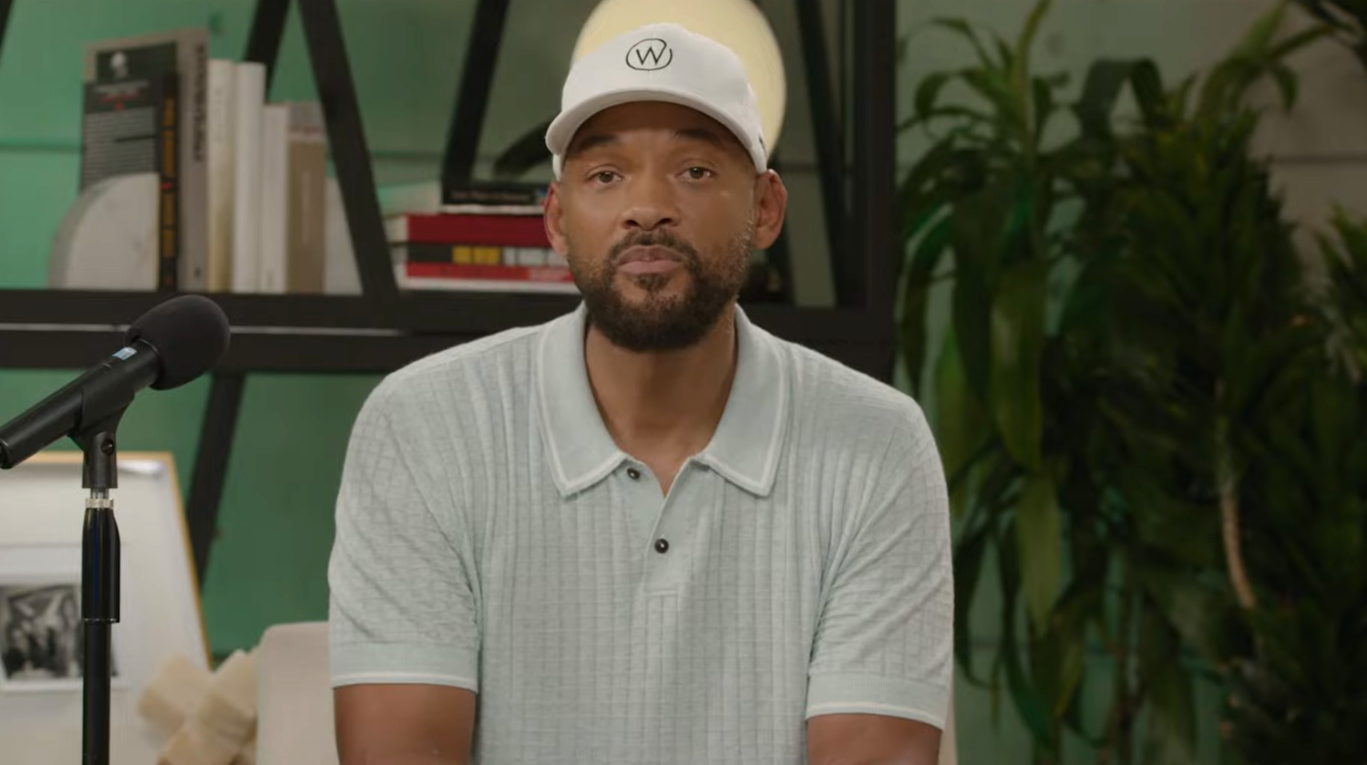 Will Smith in the apology video.