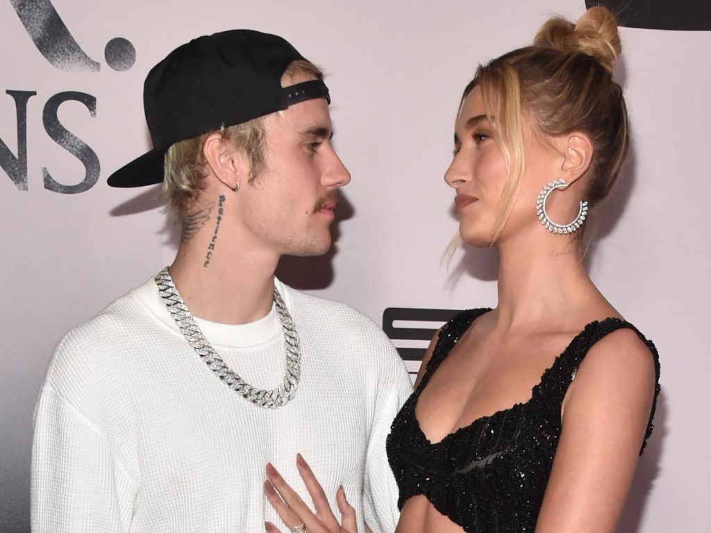 Justin Bieber with his wife Hailey Bieber