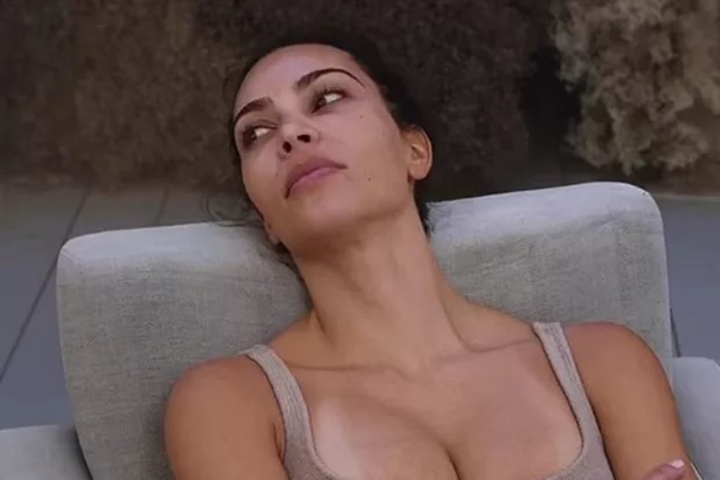 Kim Kardashian at a spa